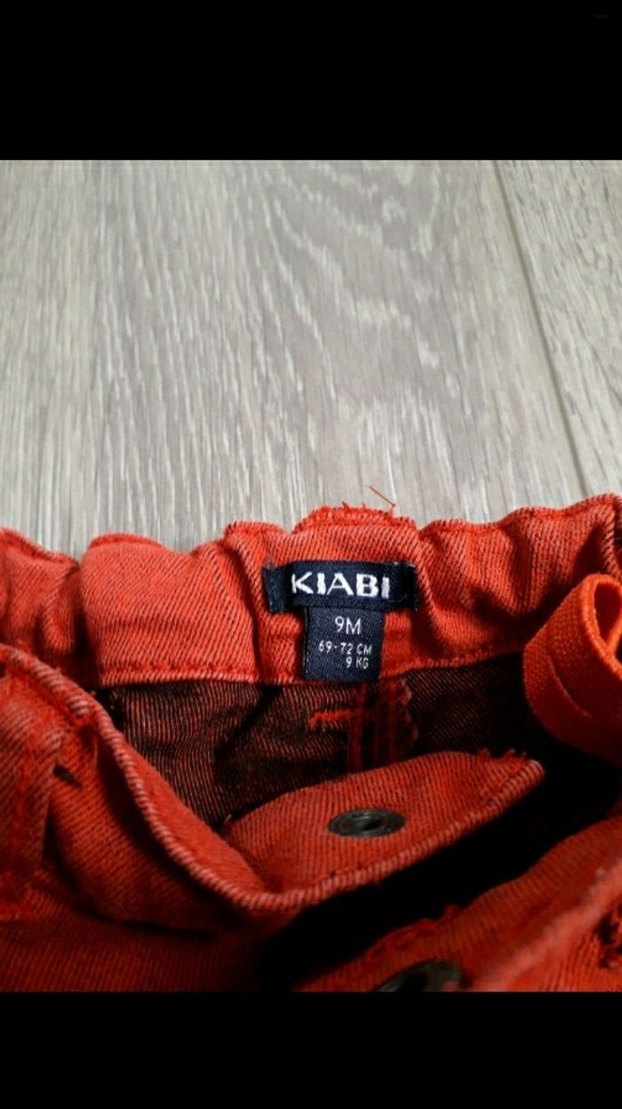 Jeans rouge kiabi 9mois - photo numéro 3