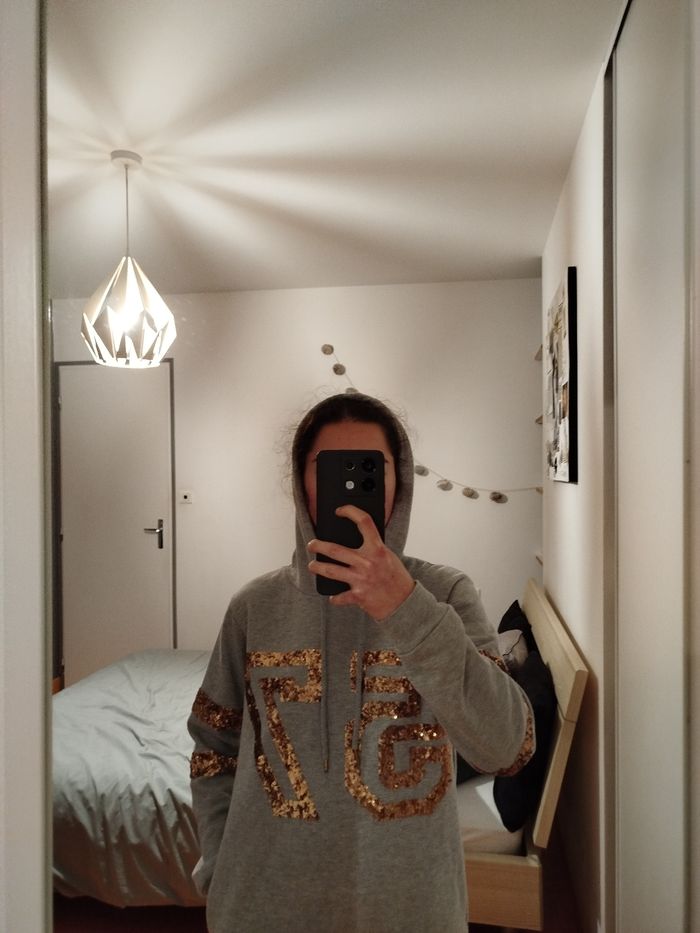 Robe pull gris taille XS cache cache - photo numéro 9