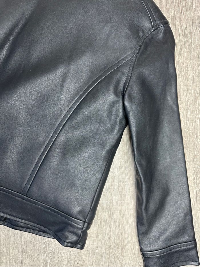 Blouson perfecto zippé en simili intérieur doublé - taille 6 ans - photo numéro 9