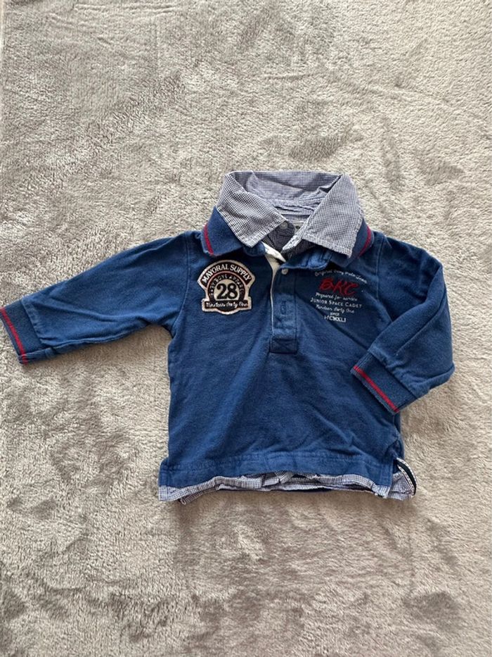 Polo avec effet chemise - 6 mois - Polo Shirt