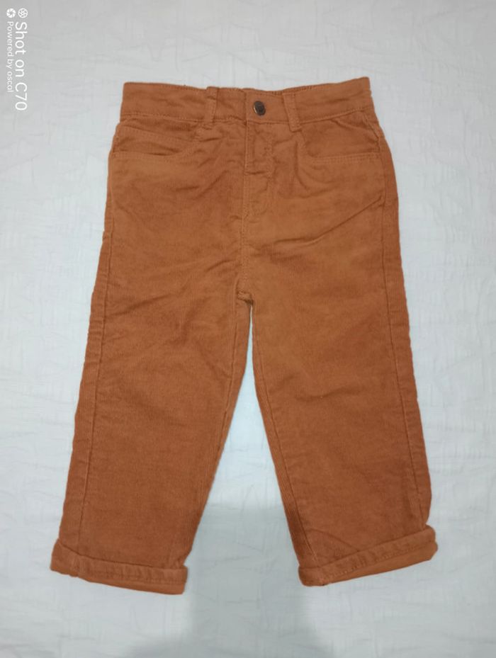 Orchestra pantalon velours ras marron 18 mois