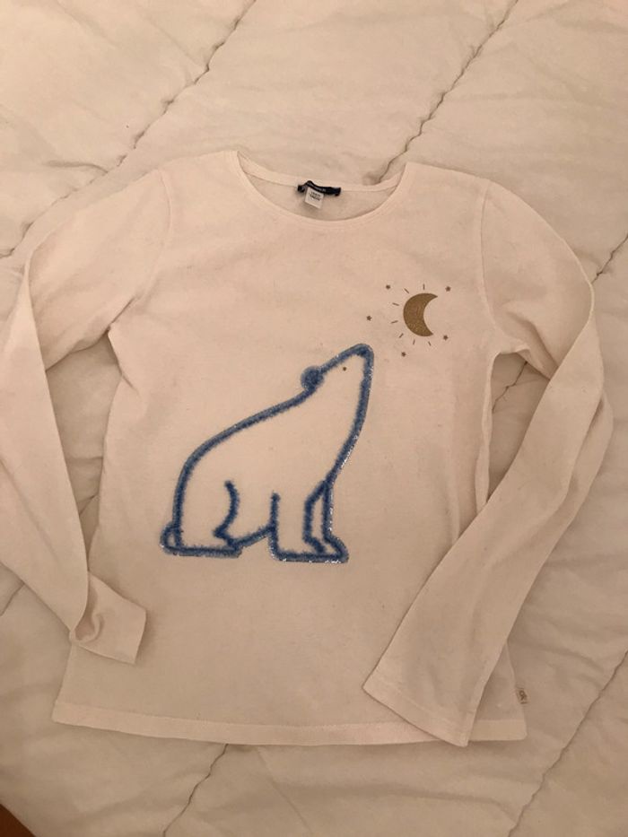 Teeshirt crème fille 12 Ans - photo numéro 2