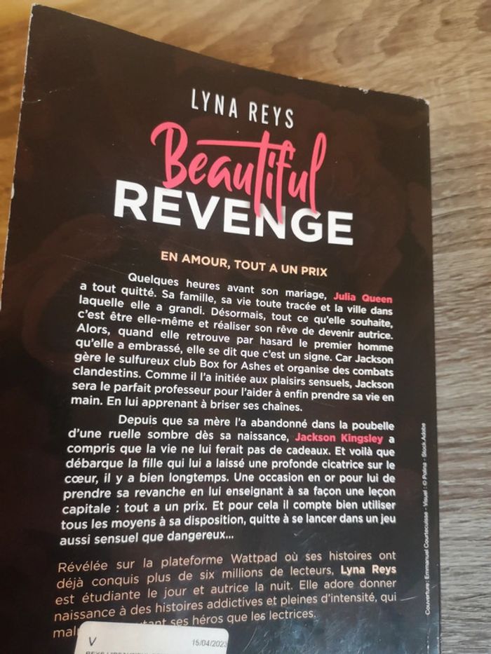 Livre romance broché Beautiful Revenge de Lyna Reys - photo numéro 3