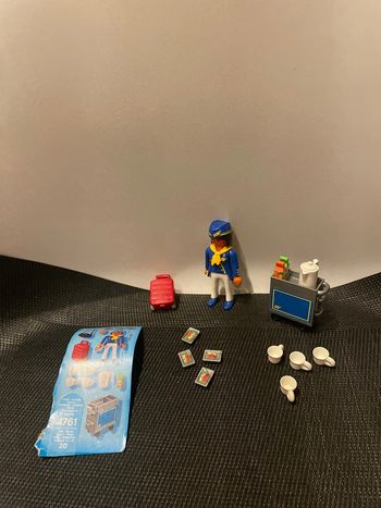 Playmobil 4761 hôtesse de l’air avec chariot repas pièces détachées