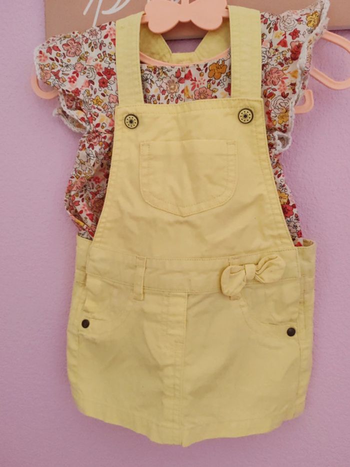 Ensemble deux pièces robe et t-shirt 3 mois - photo numéro 2