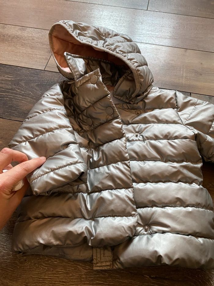 Veste doudoune Obaïbi argentée 12 mois - photo numéro 2