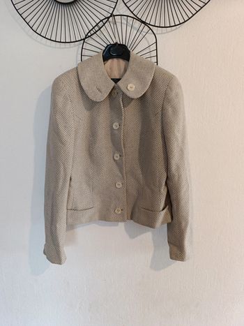 Veste courte  de tailleur t 36 beige