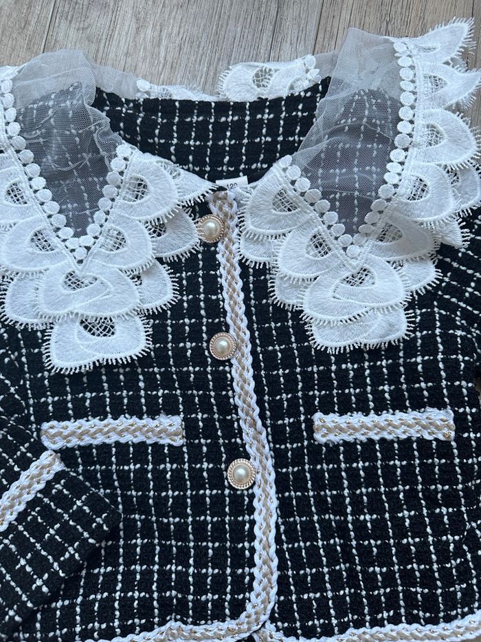 Ensemble, jupe et veste encolure dentelle fille 4 ans - photo numéro 6