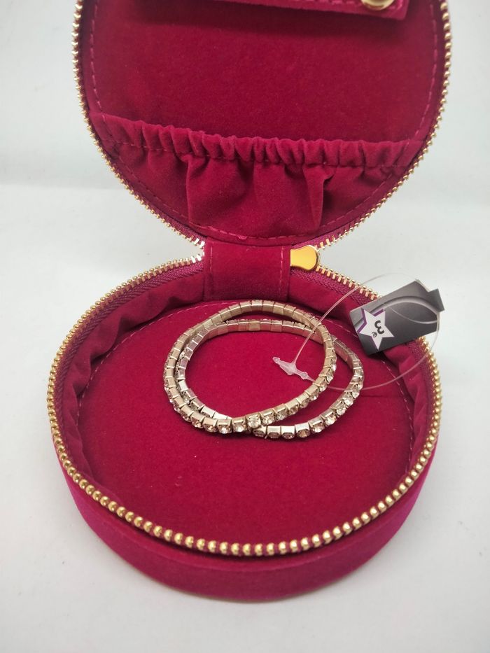 Lot de 2 bracelets strass