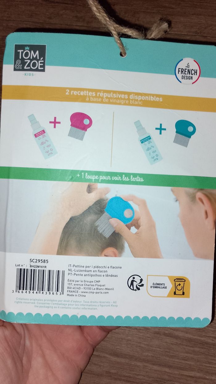 Peigne et flacon anti poux neuf - photo numéro 4