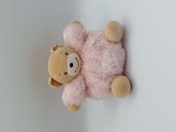 Peluche doudou ours boule beige KALOO Fur fourrure rose 1998-2012 env. 16 cm