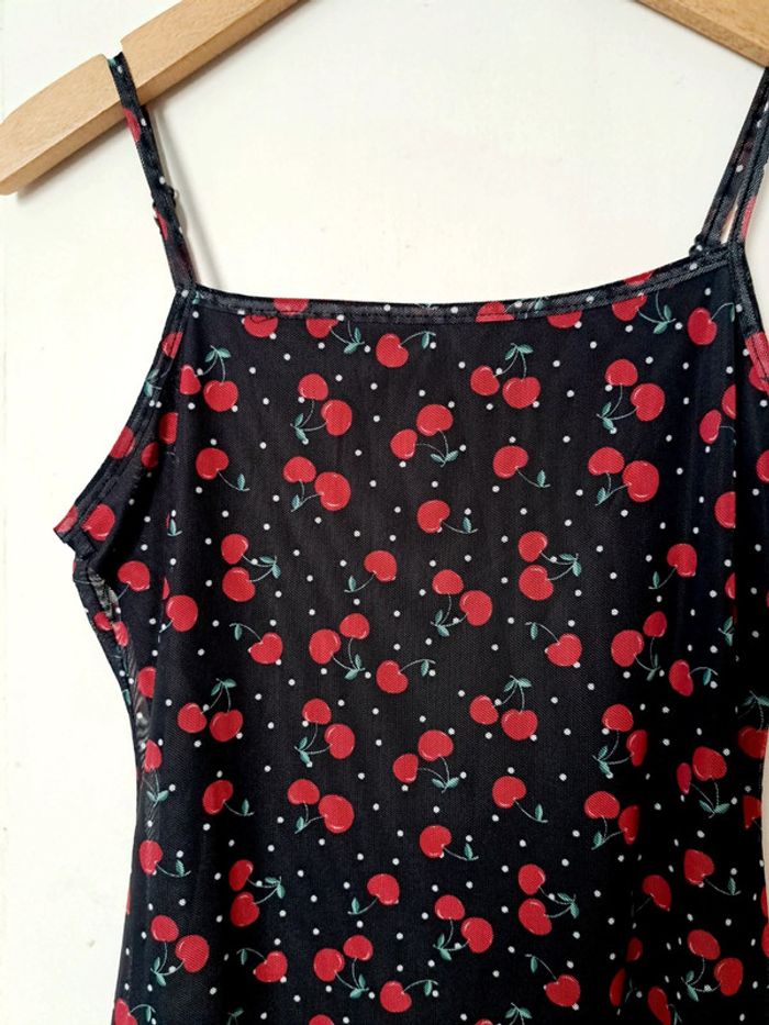 Robe courtes motifs cerises 🍒. Esprit vintage coquette - photo numéro 3