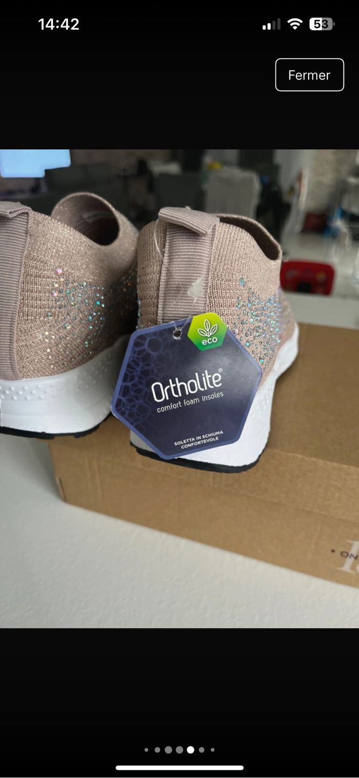 Baskets à paillettes Bata 37 neuves - photo numéro 5