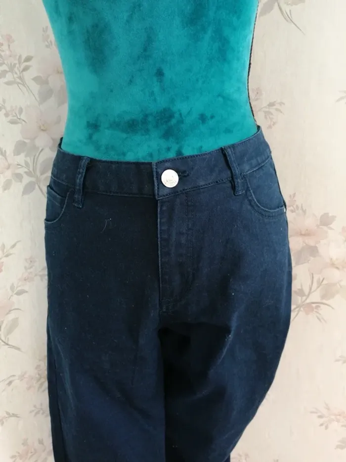 Pantalon bleu marine skinny push up avec poches / terranova / (42) - photo numéro 3