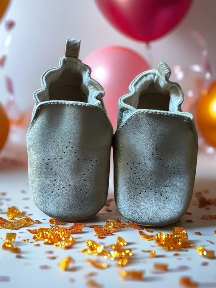Chaussons Kiabi doré - photo numéro 2