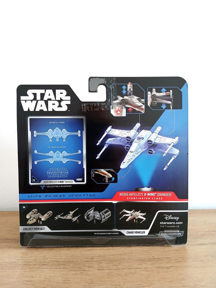 Jazwares Star Wars Micro Galaxy Squadron Wedge Antilles X Wing Damaged NEUF - photo numéro 2