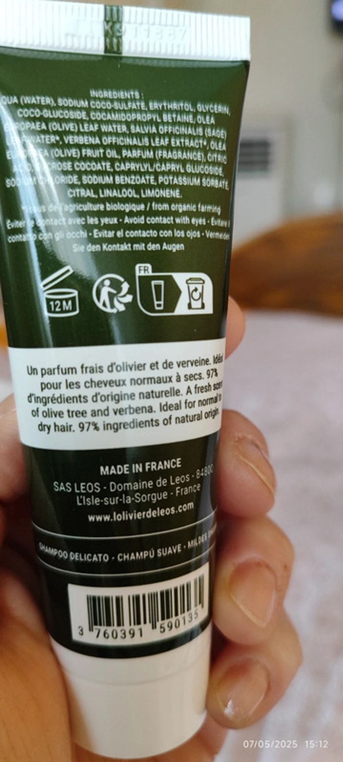 L'olivier de Leos Shampooing Doux 40ml - photo numéro 2