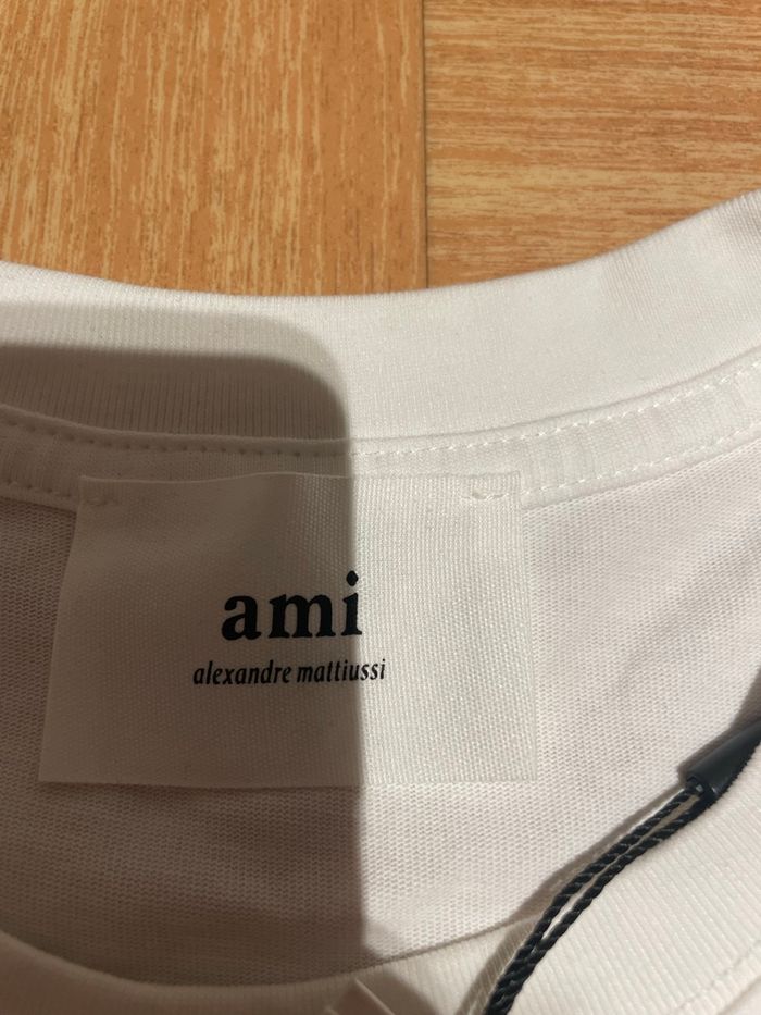 T-shirt Ami Paris blanc – taille M - photo numéro 4