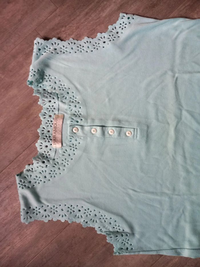 Debardeur femme turquoise L - photo numéro 3