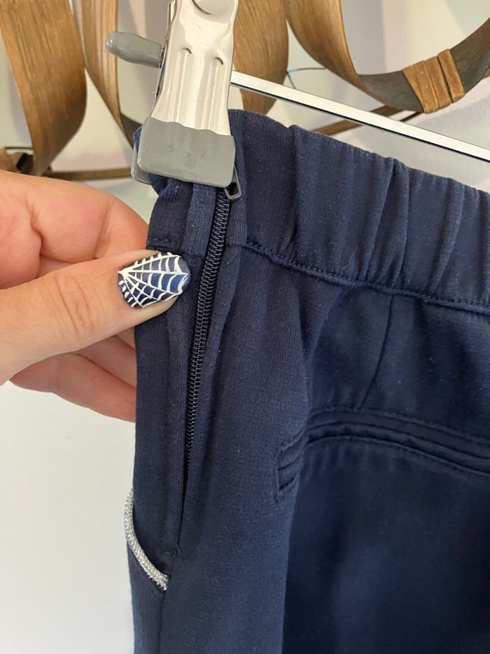 Pantalon chic bleu marine fille 8 ans sergent major - photo numéro 7