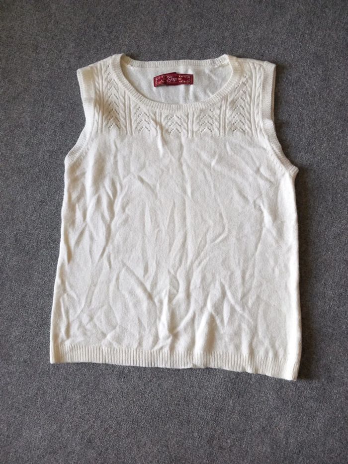 Tunique nylon acrylique T36 GAP blanc