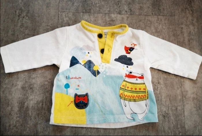 T-shirt à manches longues de Noël bébé garçon 3mois comme NEUF