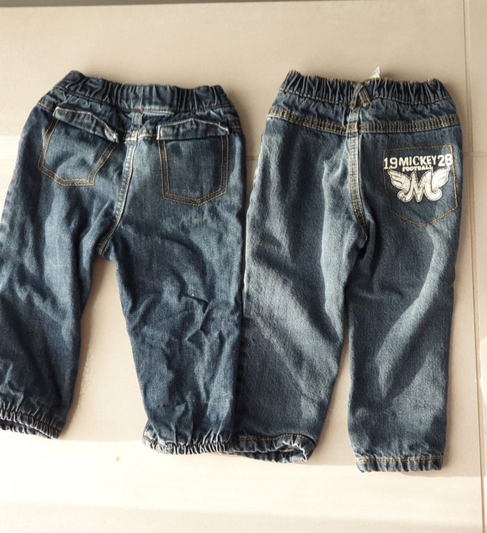 2 pantalons 18 mois hivers disney obaibi - photo numéro 2