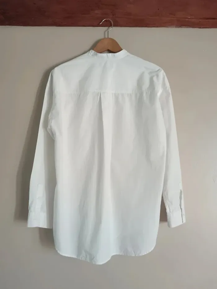Chemise blanche col mao Uniqlo - photo numéro 6