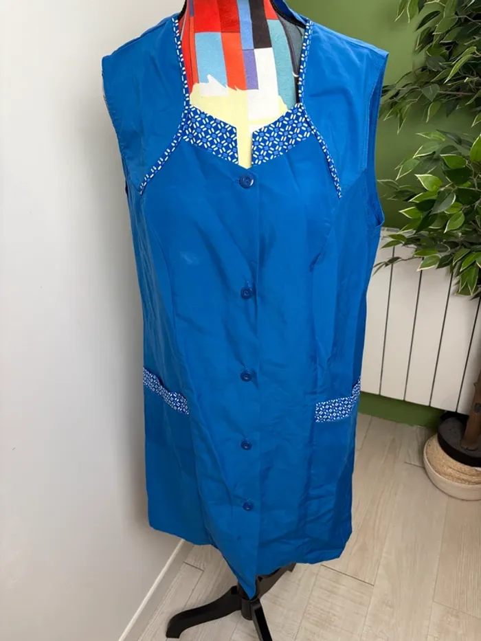 Tunique vintage Charmance | Bleu | Taille 44