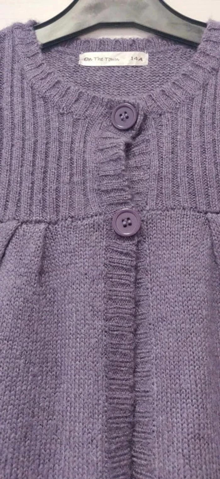 Neuf Gilet mc 2 boutons violet On The Town 14A - photo numéro 3