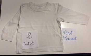 Sweat-shirt Vertbaudet blanc