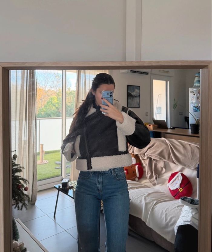 Blouson aviateur marron chocolat UrbanCode neuf - photo numéro 2