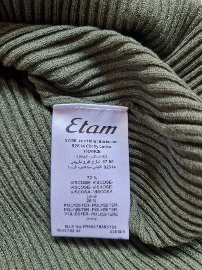 Robe Etam kaki taille L neuve - photo numéro 6