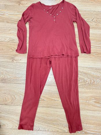 Pyjama bordeaux 2 pièces en coton taille L - 40/42  kiabi