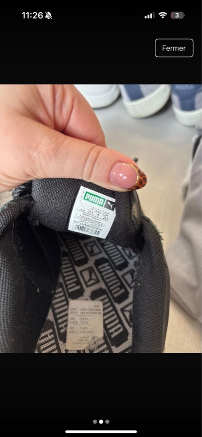 Basket puma noire - photo numéro 3