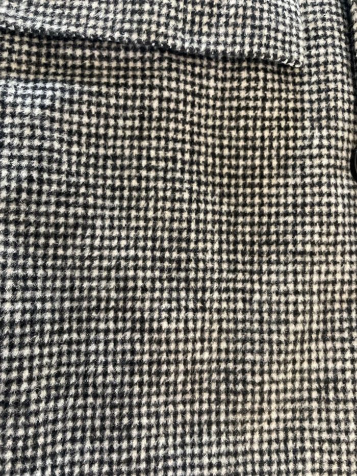 Veste manteau gris/noir à carreaux Kiabi taille 38 - photo numéro 4