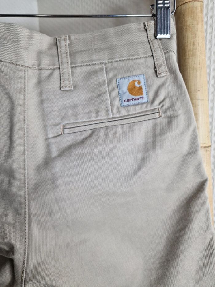 Short beige - Carhartt Wip taille 36 💎 - photo numéro 3