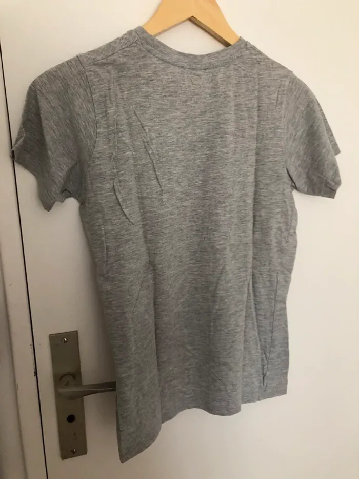 T-shirt gris coton - photo numéro 2