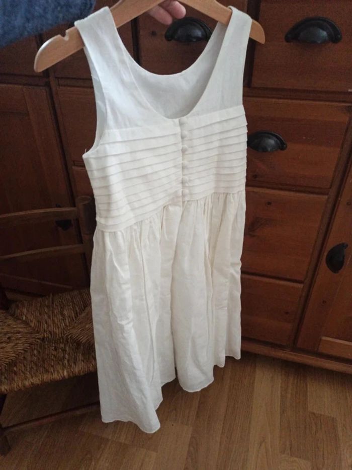 Robe jacadi blanche tbe 6 ans - photo numéro 2