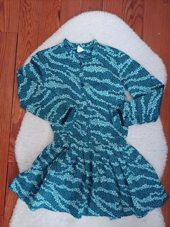 Robe fille joli imprimé 128