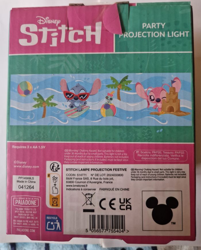 Lampe/ veilleuse projecteur Stitch - photo numéro 2