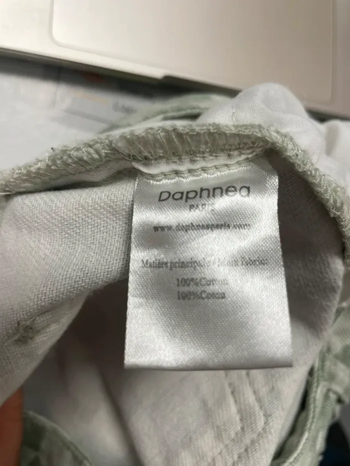 Jean taille haute vert à carreaux – Daphnea Paris – Taille S A780 - photo numéro 7