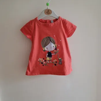 6 mois tee-shirt jardin