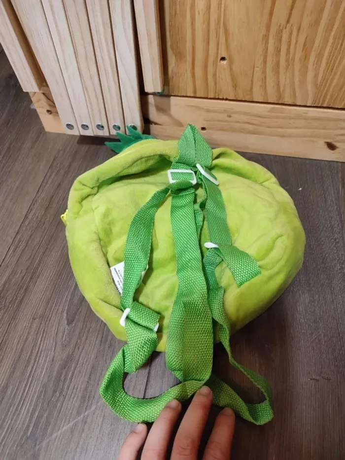 Sac monstres vert enfant très bon état - photo numéro 2