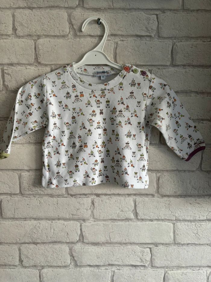 Tee-shirt manches longues Natalys taille 6 mois