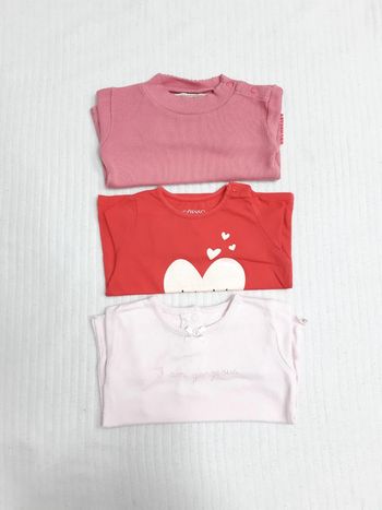 Lot de 3 tee-shirts manches longues 74 cm