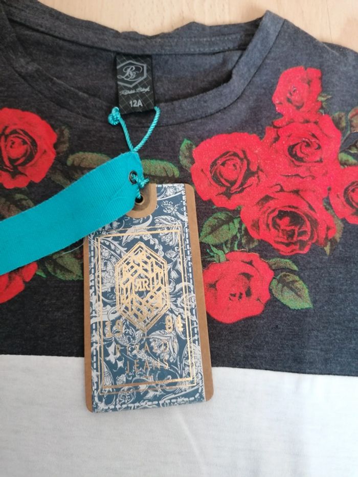 T-shirt 12 ans Rivaldi Black neuf avec étiquette - photo numéro 3