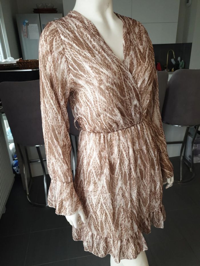 Robe été motifs caramel et doré - photo numéro 2