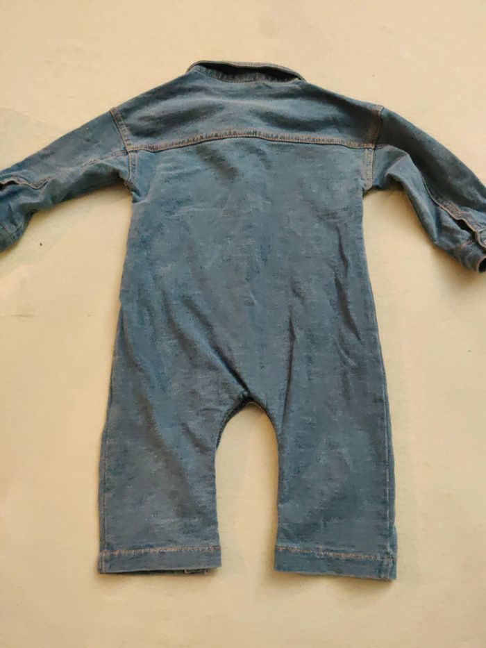 Combinaison jeans bébé 70 cm - photo numéro 6