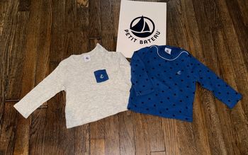 Lot tshirts petit bateau 12 mois